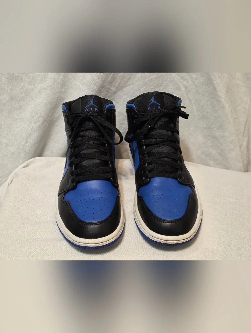 Nike Air Jordan 1 Mid Black Royal Blue White DQ8426-042 Mens Sz 8